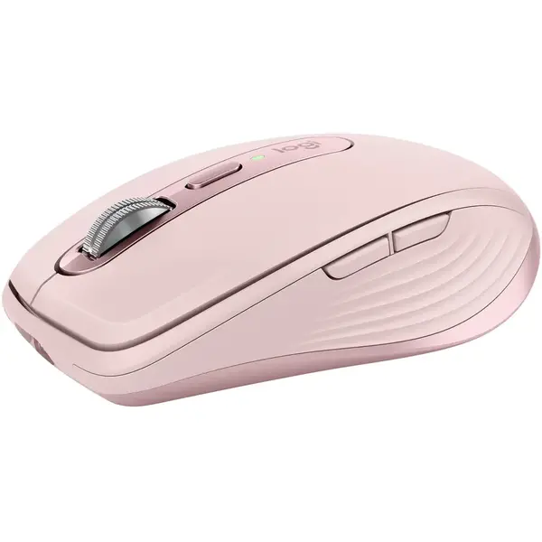 Mouse Logitech MX Anywhere 3S, 2.4GHz&Bluetooth, Silent, Scroll MagSpeed, Multidevice, USB-C, Rose