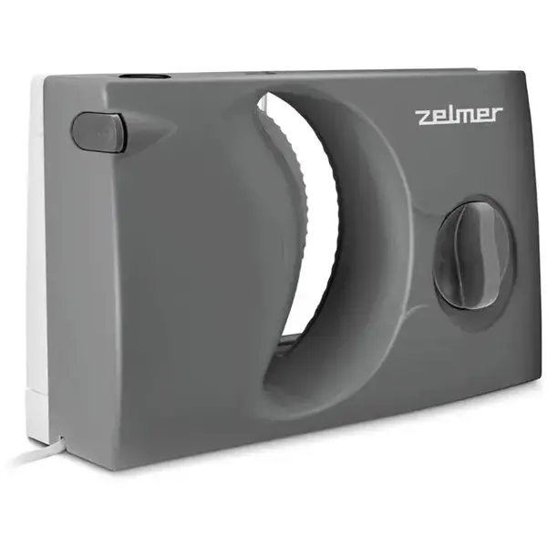 Feliator Zelmer ZFS0916S, 150W, Interval de tăiere 15 mm, Lama 170 mm din otel inoxidabil, Detasabila, Reglare fina a felierii, Protectie impotriva pornirii automate, Picioare de cauciuc antiderapante, Silver