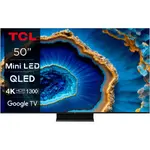 Televizor TCL MiniLed 85C805, 214 cm, Smart Google TV, 4K Ultra HD, 100hz, Clasa F (Model 2023)