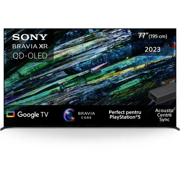 Televizor Sony BRAVIA OLED XR55A95LAEP, 139 cm, Smart Google TV, 4K Ultra HD, 100 Hz, Clasa G (Model 2023)
