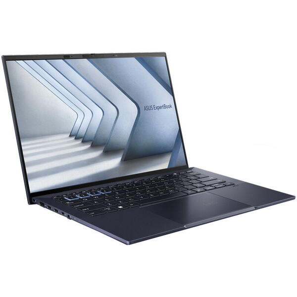 Laptop Asus ExpertBook B9 OLED B9403CVA, 14 inch, WQXGA+ 90Hz, Procesor Intel Core i7-1365U (12M Cache, up to 5.20 GHz), 32GB DDR5, 2TB SSD, Intel Iris Xe, Win 11 Pro, Star Black