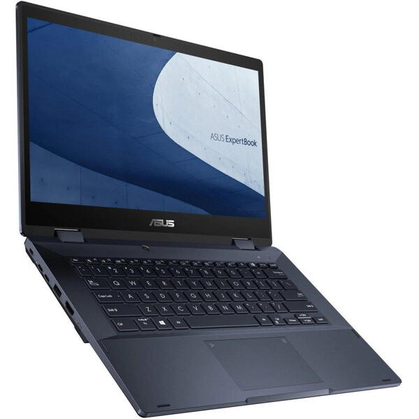Laptop Asus ExpertBook B3 Flip B3402FBA, 14 inch, 2 in 1 Convertibil, Full HD Touch, Procesor Intel Core i3-1215U (10M Cache, up to 4.40 GHz, with IPU), 8GB DDR4, 512GB SSD, GMA UHD, Win 11 Pro Education, Star Black