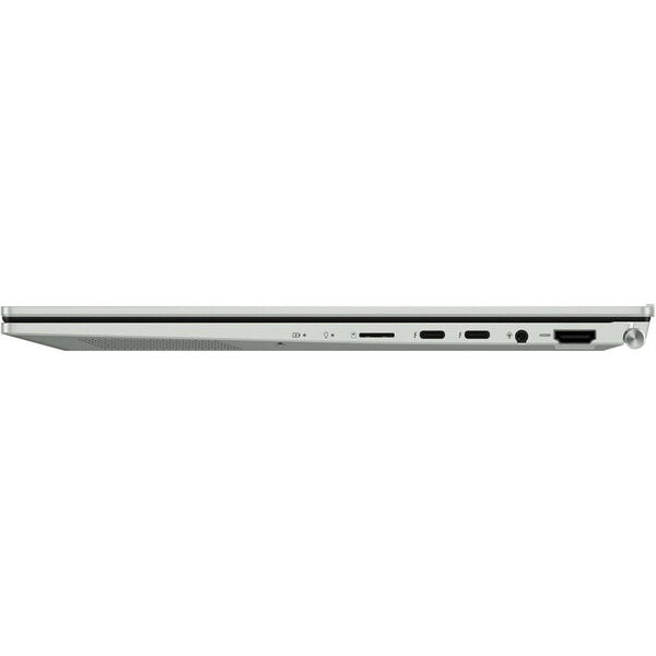 Laptop Asus Zenbook 14 UX3402ZA, 14 inch, WQXGA, Procesor Intel Core i5-1240P (12M Cache, up to 4.40 GHz), 16GB DDR5, 512GB SSD, Intel Iris Xe, No OS, Aqua Celadon