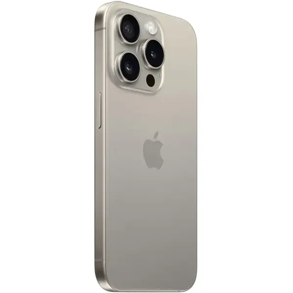 Telefon mobil Apple iPhone 15 Pro, 128GB, 5G, Natural Titanium