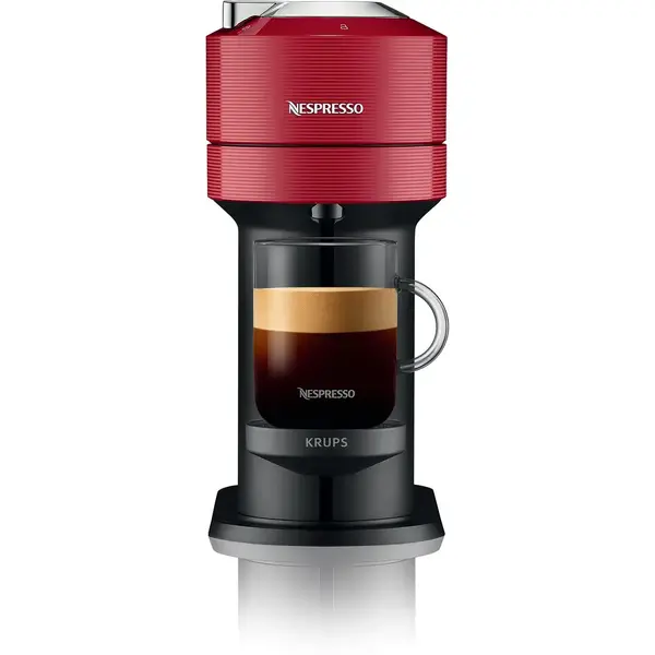 Espressor manual Krups Nespresso Vertuo Next XN910510, 1500W, Centrifusion, Conectare la telefon, 1.1L, Rosu + set capsule degustare
