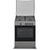 Aragaz Heinner HFSC-SME60SL, 4 Arzatoare, Suport email, Capac metalic, 60 x 55cm, Argintiu