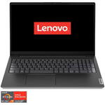 Laptop Lenovo V15 G3 ABA cu procesor AMD Ryzen 7 5825U pana la 4.5 GHz, 15.6 inch, Full HD, 16GB, 512GB SSD, AMD Radeon™ 610M Graphics, No OS, Business Black