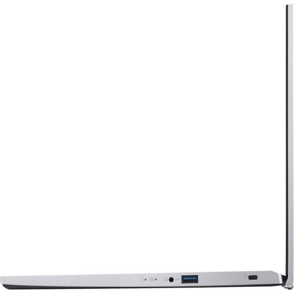 Laptop Acer 15.6 inch, Aspire 3 A315-59, Full HD, Procesor Intel Core i3-1215U (10M Cache, up to 4.40 GHz, with IPU), 16GB DDR4, 512GB SSD, GMA UHD, No OS, Pure Silver