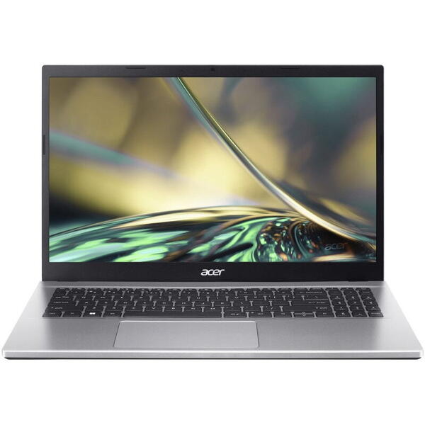 Laptop Acer 15.6 inch, Aspire 3 A315-59, Full HD IPS, Procesor Intel Core i5-1235U (12M Cache, up to 4.40 GHz, with IPU), 16GB DDR4, 512GB SSD, Intel Iris Xe, No OS, Pure Silver