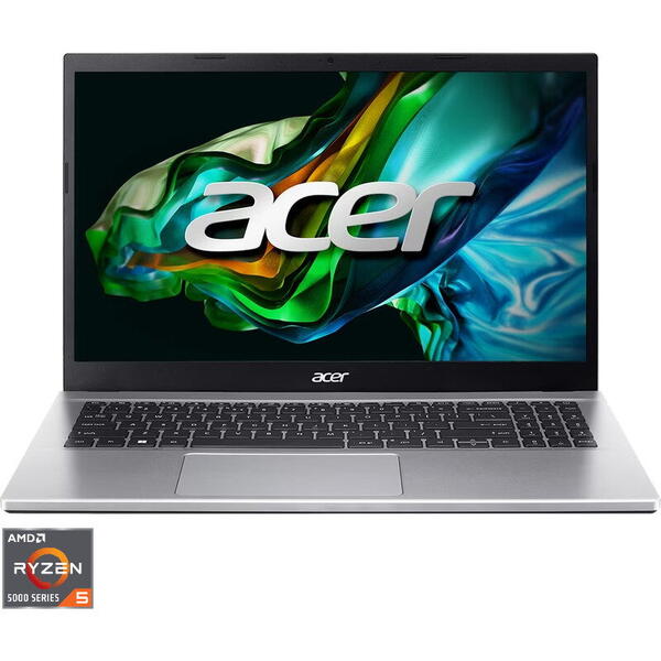 Laptop Acer 15.6 inch, Aspire 3 A315-44P, Full HD, Procesor AMD Ryzen 5 5500U (8M Cache, up to 4.0 GHz), 16GB DDR4, 512GB SSD, Radeon, No OS, Pure Silver