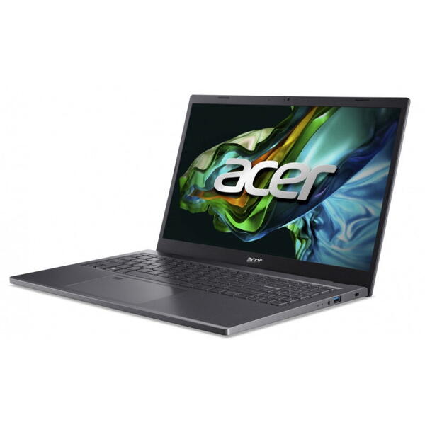 Laptop Acer Aspire 5 A515-58GM, 15.6 inch, Full HD IPS, Procesor Intel Core i5-13420H (12M Cache, up to 4.60 GHz), 16GB DDR4, 512GB SSD, GeForce RTX 2050 4GB, No OS, Steel Gray
