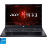 Laptop Acer Gaming Nitro V 15 ANV15-51, 15.6 inch, Full HD IPS 144Hz, Procesor Intel Core i5-13420H (12M Cache, up to 4.60 GHz), 16GB DDR5, 512GB SSD, GeForce RTX 2050 4GB, No OS, Obsidian Black