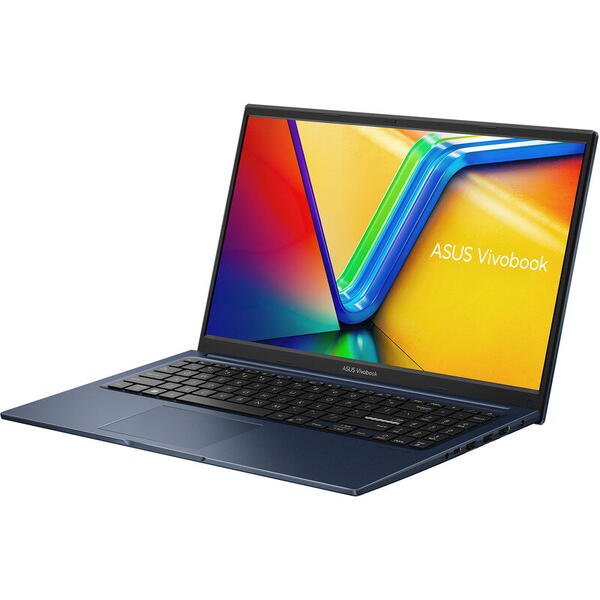 Laptop Asus Vivobook 15 X1504ZA, 15.6 inch, Full HD, Procesor Intel Core i3-1215U (10M Cache, up to 4.40 GHz, with IPU), 8GB DDR4, 512GB SSD, GMA UHD, No OS, Quiet Blue