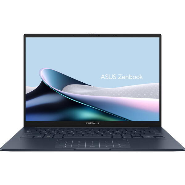 Laptop Asus Zenbook 14 OLED UX3405MA, 14 inch, 3K 120Hz, Procesor Intel Core Ultra 7 155H (24M Cache, up to 4.80 GHz), 16GB DDR5X, 1TB SSD, Intel Arc, Win 11 Pro, Ponder Blue