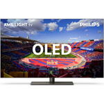 Televizor Philips Ambilight OLED 65OLED818, 164 cm, Google TV, 4K Ultra HD, 100 Hz, Clasa G