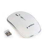 Mouse Gembird MUSW-4B-01-W, Wireless optical, 1600 DPI, USB, Alb