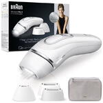 Epilator Braun IPL Braun Silk-expert PRO 3 PL3230 Senzor automat &amp; continuu Skin pro, 300.000 impulsuri, 3 niveluri de intensitate, 100 de impulsuri pe minut, Trusa de voiaj, Alb/Silver