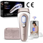 Epilator Braun IPL Braun Skin iExpert PRO 7 PL7253 Tehnologie Skin iExpert, Feedback in timp real, 400.000 impulsuri, 10 niveluri de intensitate, 125 de impulsuri pe minut, Cap de precizie, Cap lat, Trusa de voiaj, Roz
