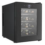 Vitrina frigorifica Samus -Racitor termoelectric (pentru vinuri) Samus SRV37CR12, capacitate neta 33 l, capacitate sticle:12, mod racire: termoelectric, panou control tactil cu afisaj electronic , clasa energetica E