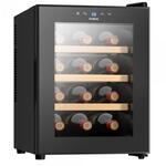 Vitrina frigorifica Samus - Racitor pentru vin Samus SRV37LM12, capacitate neta 33 l, capacitate sticle:12, mod racire: termoelectric, panou control tactil cu afisaj electronic ,  clasa energetica E