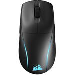 Mouse Corsair gaming Corsair M75 Lightweigh 2.4GHz wireless or Bluetooth®, 26K DPI, 89g, RGB, negru