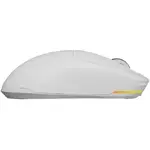 Mouse GENESIS gaming wireless Gensesis Zircon 660 PRO, senzor optic Pixart PAW3395, interfata USB, rezolutie maxima 26000 DPI, numar butoane 6, iluminare RGB, switch mecanic Kailh 8.0, alb