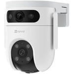 Camera de supraveghere EZVIZ exterior Ezviz H9c Dual, 3+3MP, 2K, Iluminare Duala, Alarma Acustica si Optica, Auto Tracking, card MicroSD pana la 512 GB si stocare in Ezviz CloudPlay, microfon, detectarea formei umane/vehiculului cu ajutorul AI