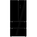 Combina frigorifica Heinner FRENCH DOOR HCFD-M516INVHGBKE++, NO FROST, 516 L , Clasa E, COMPRESOR INVERTER, Display LED touch, Tehnologie inoxcool, Compartiment cu temperatura variabila, Functie super racire/super congelare, Negru