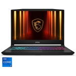 Laptop MSI Gaming MSI Katana 15 HX B14WFK cu procesor Intel® Core™ i7-14650HX pana la 5.2GHz, 15.6 QHD, IPS, 165Hz, 16GB DDR5 RAM, 512GB SSD, NVIDIA® GeForce RTX™ 5060 8GB GDDR7, No OS, Black