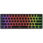 Tastatura GENESIS NKG-2196 gaming mecanica wireless Genesis Thor 660 G2 60% , iluminare RGB, switch Tactile, switch model Gateron Brown, numar taste 61, 13 butoane multimedia, lungime cablu 1.5m, dimensiuni 293 x 102 x 39 mm, negru