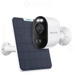 Camera de supraveghere REOLINK wireless cu panou solar Reolink Argus 3E B310, 3 MP, 4 mm, IR / lumina alba 10 m, WiFi, detectie persoane / vehicule / animale, acumulator 6000mAh, microfon, difuzor