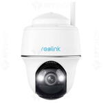 Camera de supraveghere REOLINK rotativa PT wireless WiFi Reolink Argus PT B430, 5 MP, pan si tilt, IR / lumina alba 10 m, microfon, difuzor, slot card, detectie persoane / vehicule / animale, acumulator 6000 mAh, Dimensiuni: Φ98 x 122mm Greutate: 477g