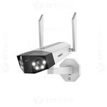 Camera de supraveghere REOLINK IP exterior Reolink Duo 2 WiFi W730, 8MP, unghi vizual 180 grade, slot card, lumina alba/IR 30 m, detectie oameni/vehicule, microfon, difuzor, Alimentare: DC 12V/2A Dimensiuni: 195x 103x 56 mm Greutate: 700g