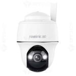 Camera de supraveghere REOLINK wireless rotativa GSM 4G LTE PT Reolink Go PT Ultra G440, 8 MP, IR/lumina alba 10 m, PIR 10 m, acumulator 6000 mAh, alarma personalizabila, microfon si difuzor, slot card, detectie om/vehicul/animal, vizualizare de pe telefon, Dimensiuni: Φ98 x 122mm Gre