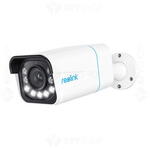 Camera de supraveghere REOLINK exterior IP Reolink RLC-811A P430, 4K, IR 30 m, color noaptea 30 m, 2.7 - 13.5 mm, motorizat, slot card, microfon, sirena, detectie oameni/vehicule, PoE, Dimensiuni: 80 x 72 x 238mm Greutate: 838g