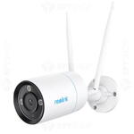 Camera de supraveghere REOLINK wireless WiFi 6 Reolink RLC-810WA Full Color W330, 4K, 4.0 mm, IR/lumina alba 30 m, microfon si difuzor, slot card, vizualizare de pe telefon, Temperatura de functionare: -10°C pana la +55°C Alimentare: DC 12.0V⎓1A,