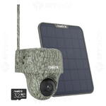 Camera de supraveghere REOLINK video pentru vanatoare Reolink GO Ranger PT G450, GSM 4G, 4K, slot card, microfon si difuzor, PIR, IR invizibil 10 m, acumulator 6000 mAh + panou solar,  Dimensiuni: 185.4 x 120.4 x 6.5(mm) Greutate: 280g