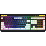Tastatura HATOR gaming mecanica cu fir Hator Icefall, conectivitate USB, iluminare RGB, tip switch membrana, material taste ABS cu gravare laser si acoperire UV, Alb/Negru