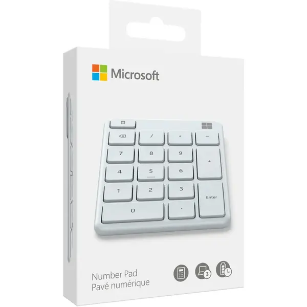 Tastatura Microsoft 23O-00025, numerica, alb