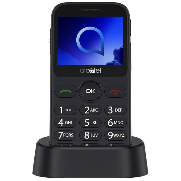 Telefon mobil Alcatel 2019G-3BALRO1, Ecran TN 2.4", 2 MP, Bluetooth, Single Sim, 2G, Argintiu