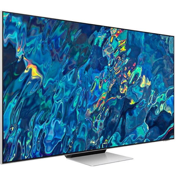 Televizor Samsung NEO QLED QE55QN95BA,  138 cm, Procesor Neuronal Quantum 4K, SMART, 4K Ultra HD, Argintiu