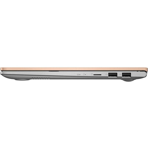 Laptop Asus ultraportabil VivoBook 14 K413EA, Full HD, Procesor Intel Core i5-1135G7, 8GB DDR4, 512GB SSD, Intel Iris Xe, No OS, Hearty Gold