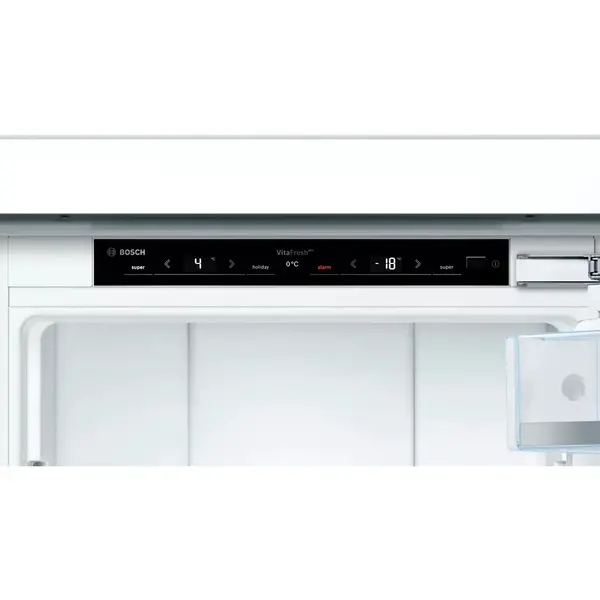Combina frigorifica incorporabila Bosch KIF86PFE0, 223 l, Clasa E, NoFrost, FreshSense, H 177 cm, Argintiu