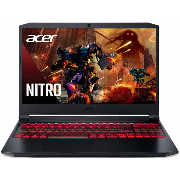 Laptop Acer Gaming, Nitro 5 AN515-57, 15.6 inch, QHD IPS 165Hz, Procesor Intel Core i7-11800H, 32GB DDR4, 1TB SSD, GeForce RTX 3070 8GB, Win 11 Home, Black
