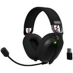 Casti FURY wireless Fury Fukiya F6, interfata USB-C, sunet stereo, frecventa raspusn 20 - 20000 Hz, timp de utilizare 40 h, iluminare, negru