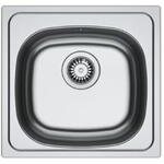 Chiuveta Franke inox Franke SKL 610, dreptunghiulara, 1 cuva, 45.5x43.5x15 cm, adancime cuva 15 cm, Inox dekor, 101.0716.654