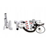  Franke Kit sifon scurgere pentru chiuvete cu 2 cuve, ventil cu inchidere automata, Franke 112.0070.253