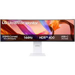 Monitor LG Curbat LG UltraWide 49U950A-W.AEU, Nano IPS, LED, Dual QHD (5120 x 1440), 144 Hz, 5ms, 2x HDMI, 1x DisplayPort 1.4, 1x USB-C, NVIDIA G-Sync™, Gaming mode, Black Stabilizer, DAS, Crosshair, 2 boxe stereo x 10W, Alb
