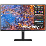 Monitor Samsung LED IPS Samsung ViewFinity S8 27", 4K UHD (3840x2160), 60Hz, 5ms, HDR400, USB Type-C 90W, Hub USB, Ethernet, HDMI, Display Port, Jack, Pivot, VESA, negru Samsung Vezi toate produsele  4.64 (11 review-uri)