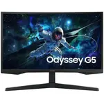 Monitor Samsung Gaming Curbat LED VA Samsung Odyssey G5 32", QHD (2560x1440), 165Hz, 1ms, AMD FreeSync™, HDR10, 1000R, HDMI, Display Port, Jack, negru